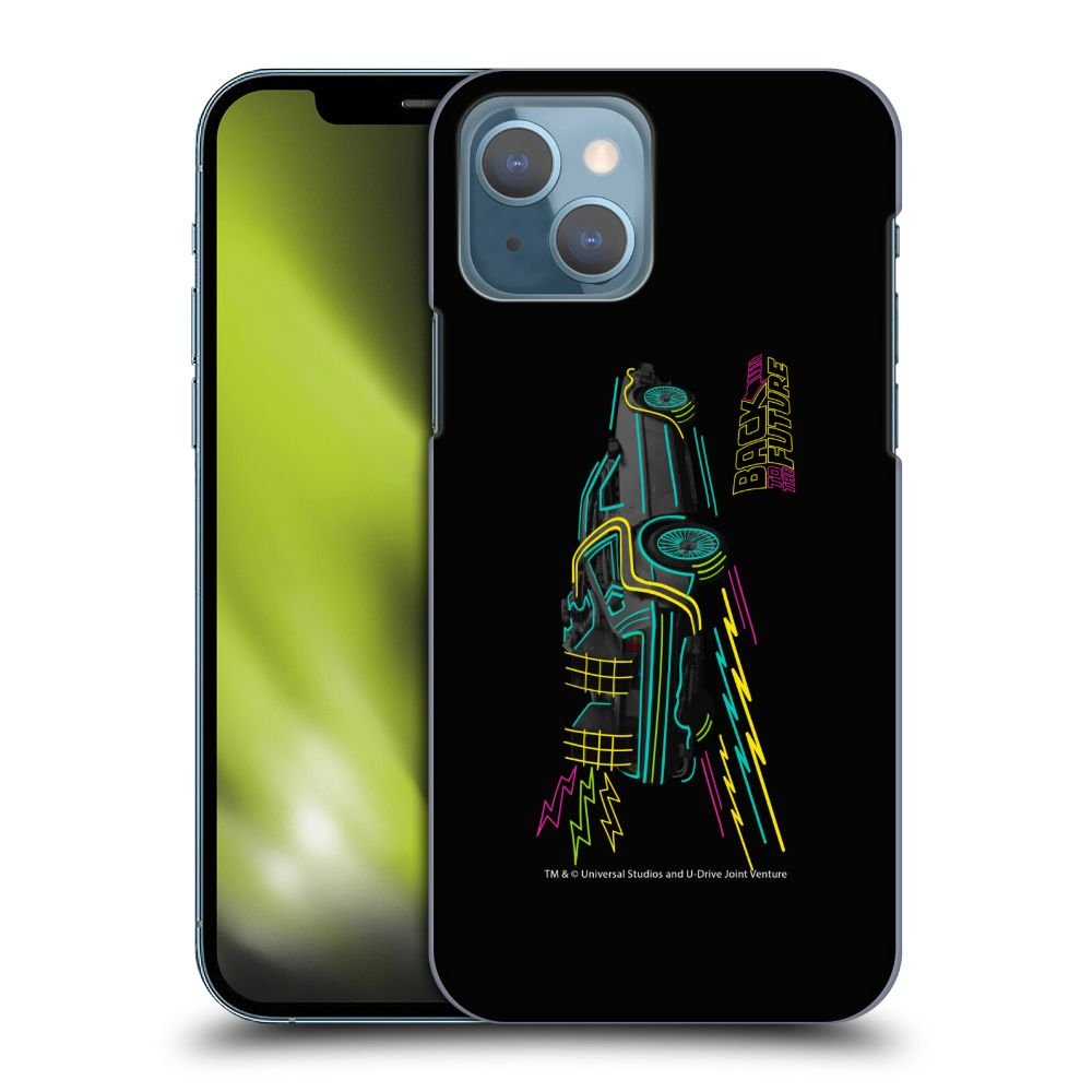 BACK TO THE FUTURE バックトゥザフューチャー (劇場公開 40周年 ) - Composed Art / Neon ハード case / Apple iPhoneケース - PGS
